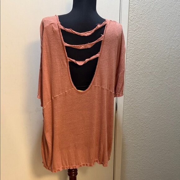 Free People Rust and Purple Boho Blouse - Picture 4 of 4